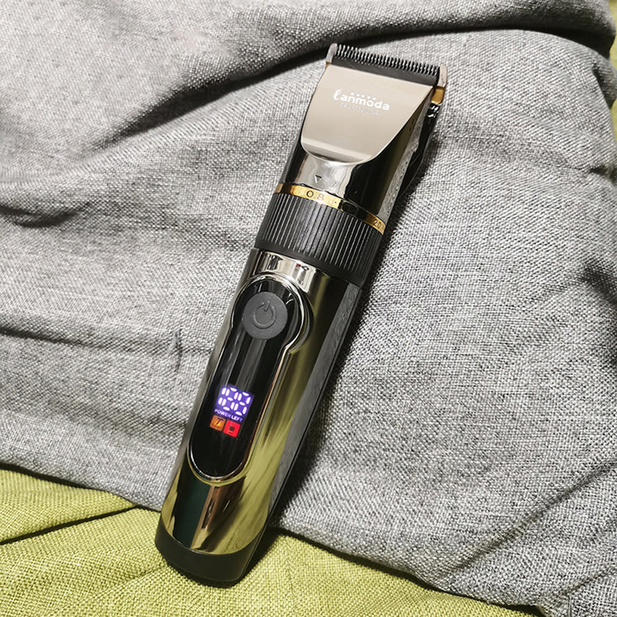 Professional Hair Clipper Rechargeable Electric Trimmer For Men Beard With Long Guide Combs Barber Cutting Machine Haircut LED Screen