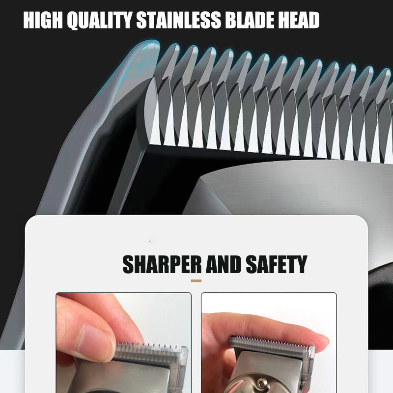 Full Metal Professional Hair Clipper for Men Low Noise Barber shop Haircut Machine Hair Cutter Beard Shaving Trimmer Cutter for Adult