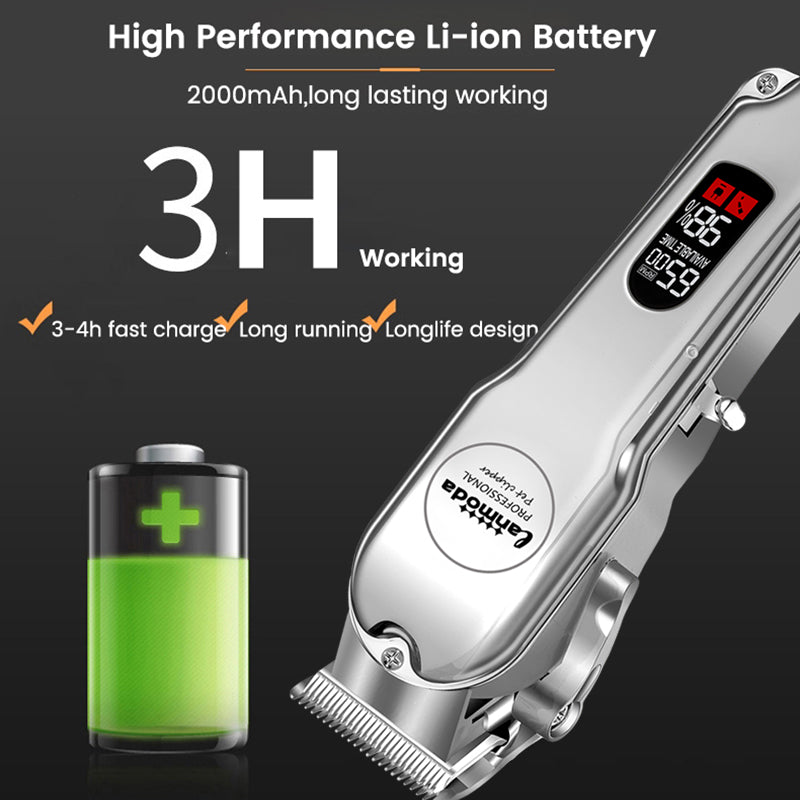 All Metal Dog Hair Clipper Professional Haircut Machine Shaving Trimmer Pet Hair Cutting Animal Grooming Shaver