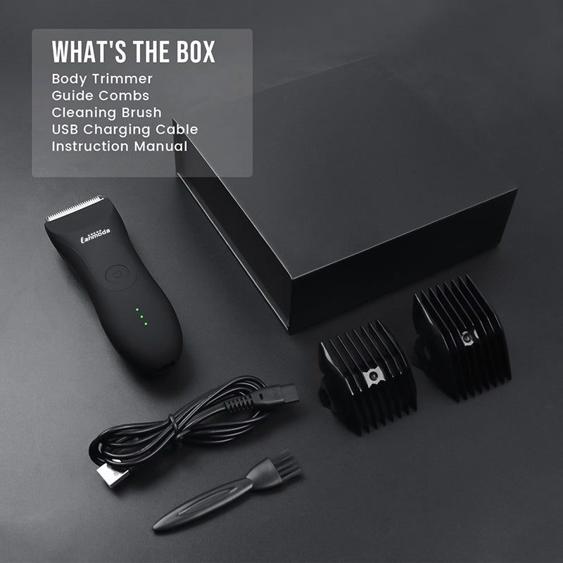 Groin Trimmer for Men Pubic & Body Groomer Electric Bikini Trimmer Hair Manscaper Removal Male Balls Shaver Waterproof