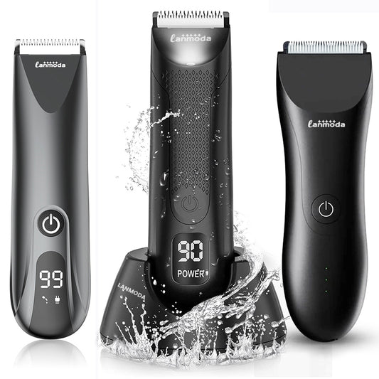 Body Hair Trimmer for Groin Balls Shaver Razor for Men Pubic Groomer Manscape Bikini Hair Removal Epilator Clipper Machine