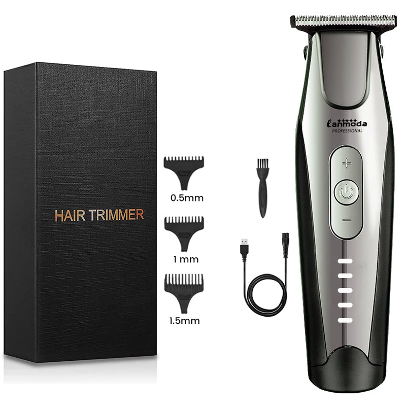 Bald Hair Clippers for Men Barber 0.1 MM T Blade Professional Detailer Trimmer Shaver Haircut Machine Beard Razor