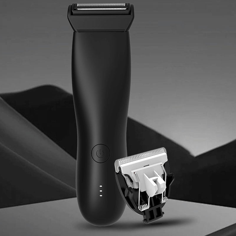 Men's Groin Body & Beard Trimmer Skinsafe Ball Shaver for Sensitive Skin Pubic Clipper Removal Bikini Epilator