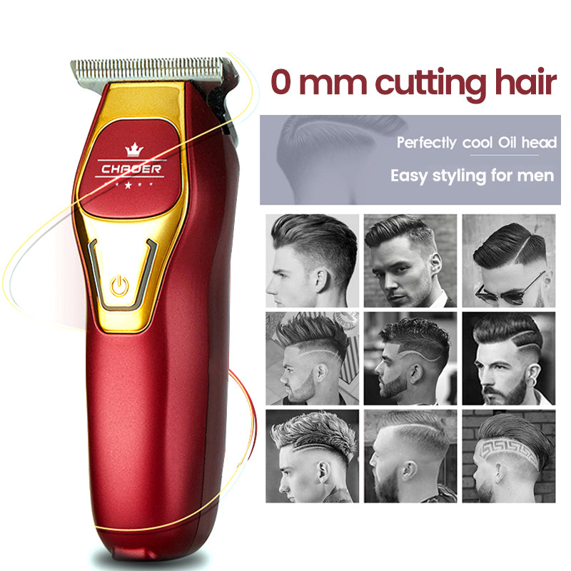 Professional Hair Trimmer Electric Men Clippers 0 MM T Blade Small Rechargeable Barber Haircut Machine Beard Trimmer Shaver