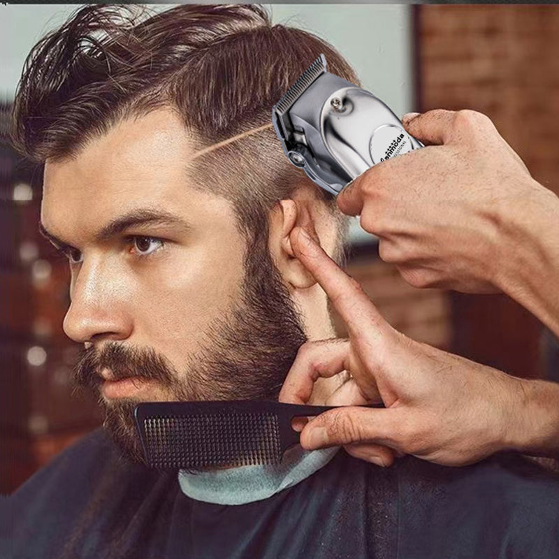 Full Metal Professional Hair Clipper for Men Low Noise Barber shop Haircut Machine Hair Cutter Beard Shaving Trimmer Cutter for Adult