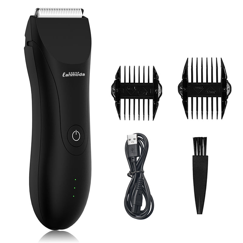 Groin Trimmer for Men Pubic & Body Groomer Electric Bikini Trimmer Hair Manscaper Removal Male Balls Shaver Waterproof