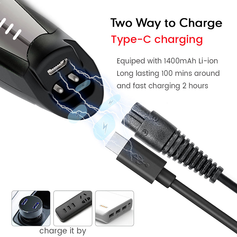 Bald Hair Clippers for Men Barber 0.1 MM T Blade Professional Detailer Trimmer Shaver Haircut Machine Beard Razor