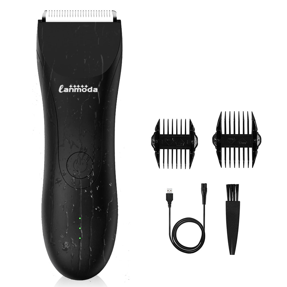 Body Hair Trimmer for Groin Balls Shaver Razor for Men Pubic Groomer Manscape Bikini Hair Removal Epilator Clipper Machine