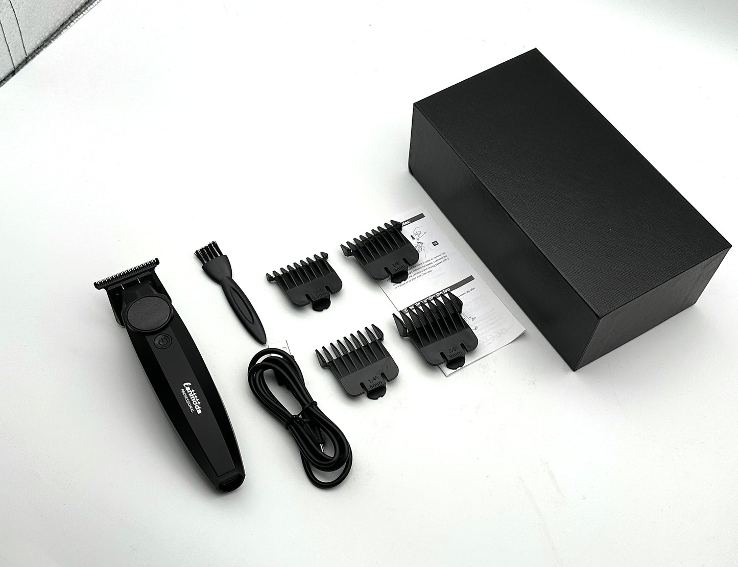 Lanmoda Professional Detailer Trimmer Hair Clipper 0 mm Carving Clipper Type-C Electric Barber Men Hair Cutter Shaver