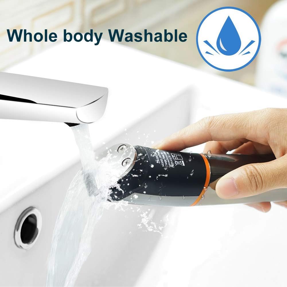 6 In 1 Hair Clipper Cordless Men Body Trimmer Shaving Machine Electric Beard Shaver Razor Ear Nose Trimmer Low Noise