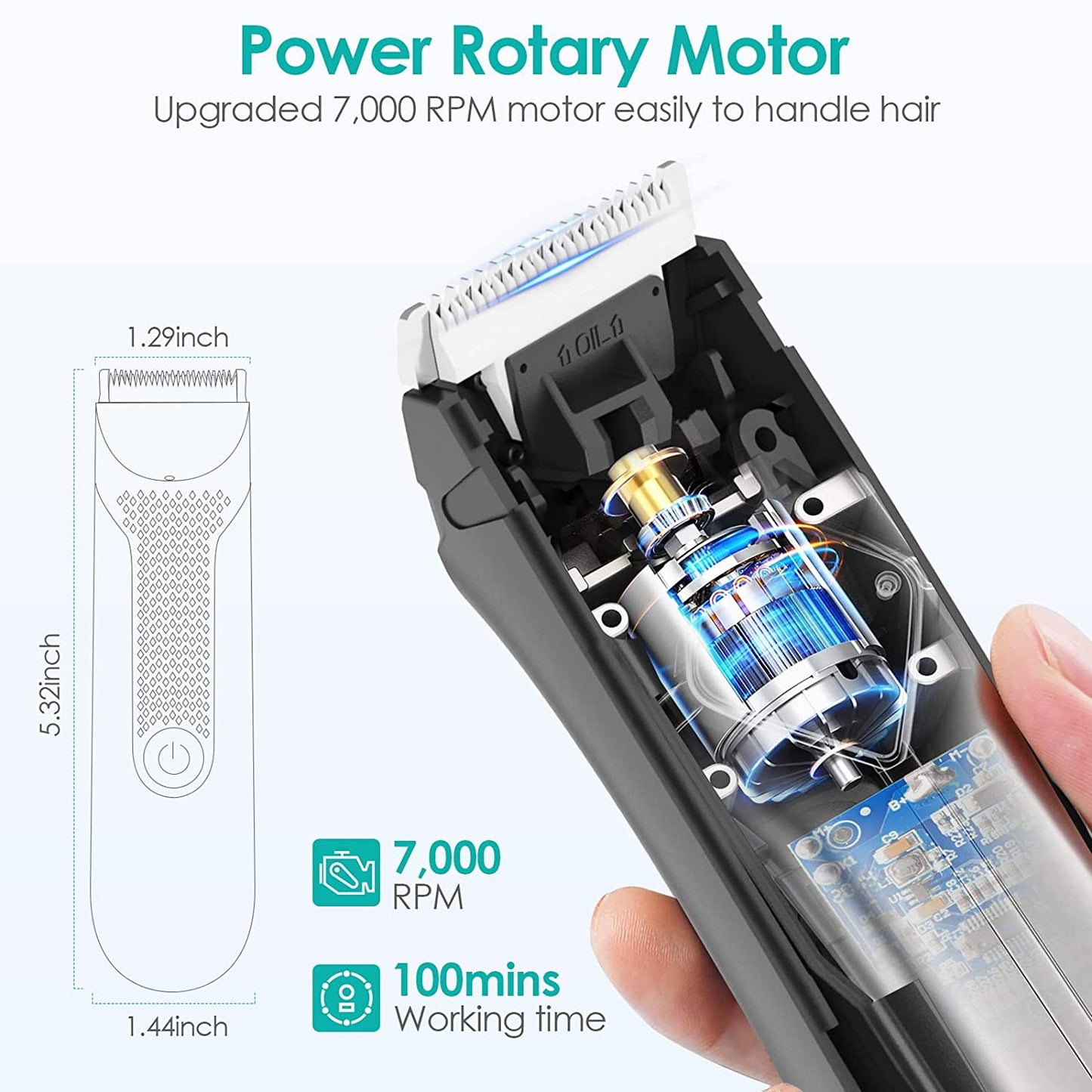 Body Hair Trimmer for Groin Balls Shaver Razor for Men Pubic Groomer Manscape Bikini Hair Removal Epilator Clipper Machine