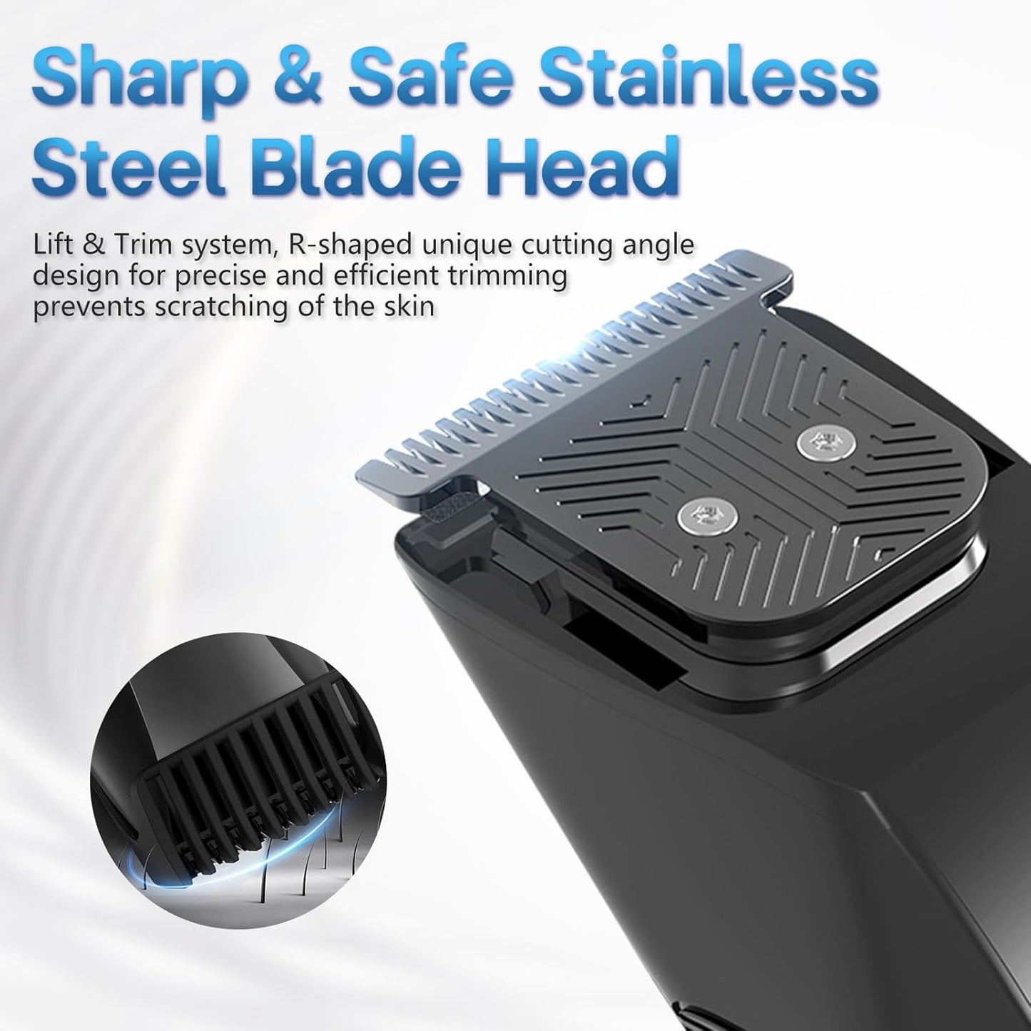 Body Manscape Adjustable Men's Groin Trimmer Face Beard Shaver Armpit Leg Chest Face Hair Clipper Remover Epilator