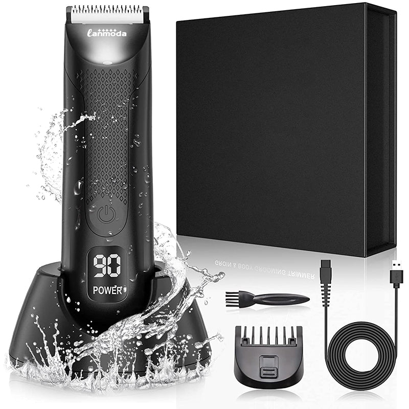Body Hair Trimmer for Groin Balls Shaver Razor for Men Pubic Groomer Manscape Bikini Hair Removal Epilator Clipper Machine