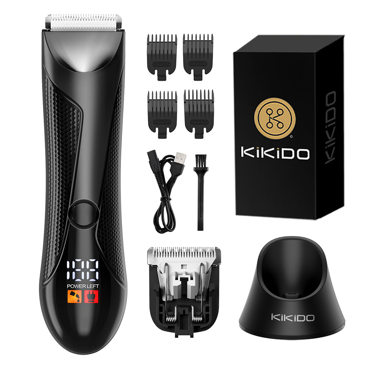 Body Hair Trimmer for Groin Balls Shaver Razor for Men Pubic Groomer Manscape Bikini Hair Removal Epilator Clipper Machine