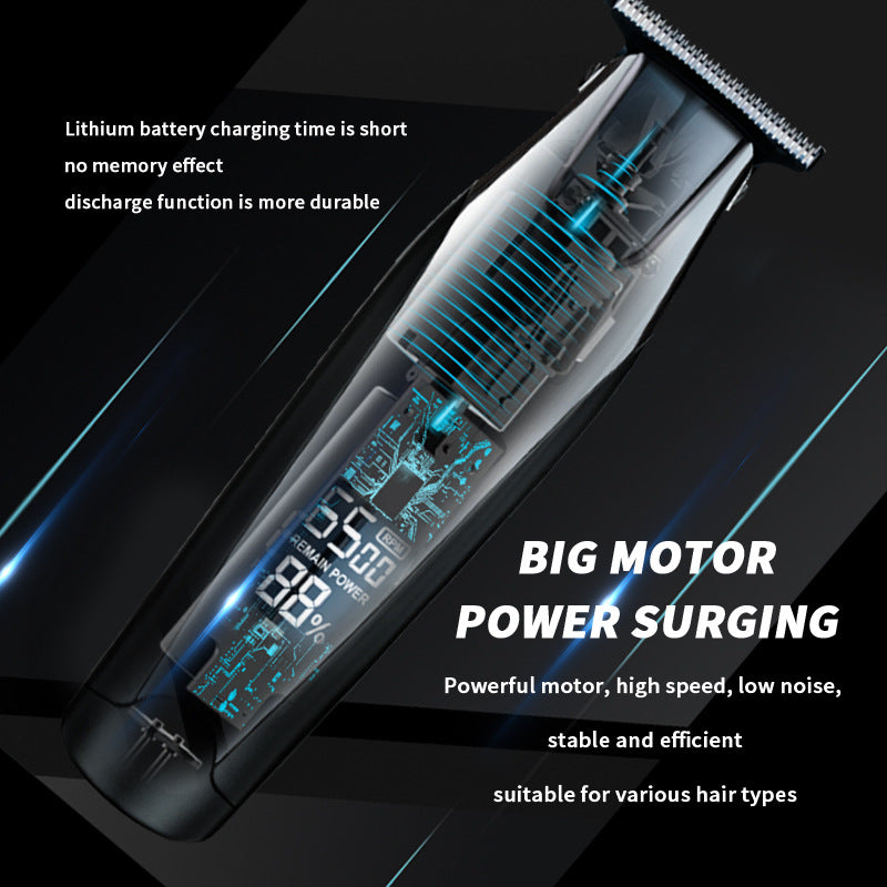Bald Hair Clippers for Men Barber 0.1 MM T Blade Professional Detailer Trimmer Shaver Haircut Machine Beard Razor