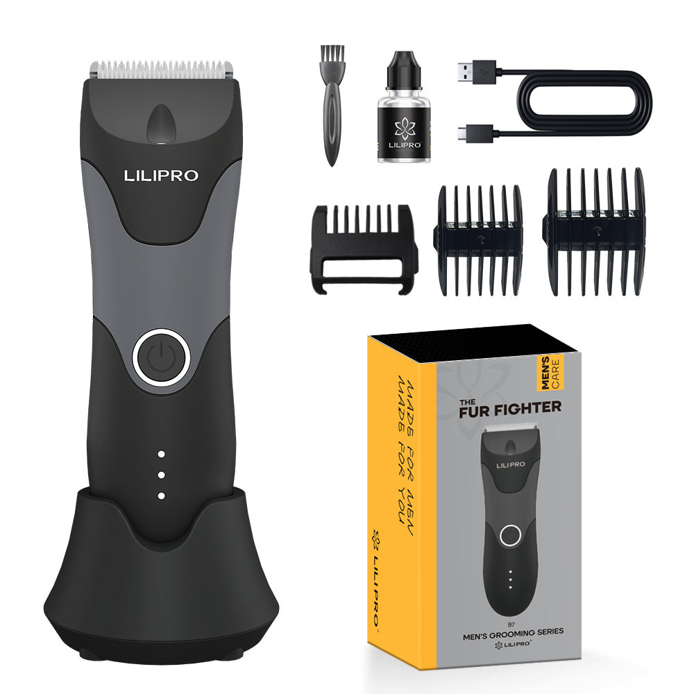 Body Hair Trimmer for Groin Balls Shaver Razor for Men Pubic Groomer Manscape Bikini Hair Removal Epilator Clipper Machine