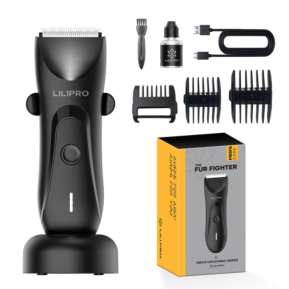 Body Hair Trimmer for Groin Balls Shaver Razor for Men Pubic Groomer Manscape Bikini Hair Removal Epilator Clipper Machine