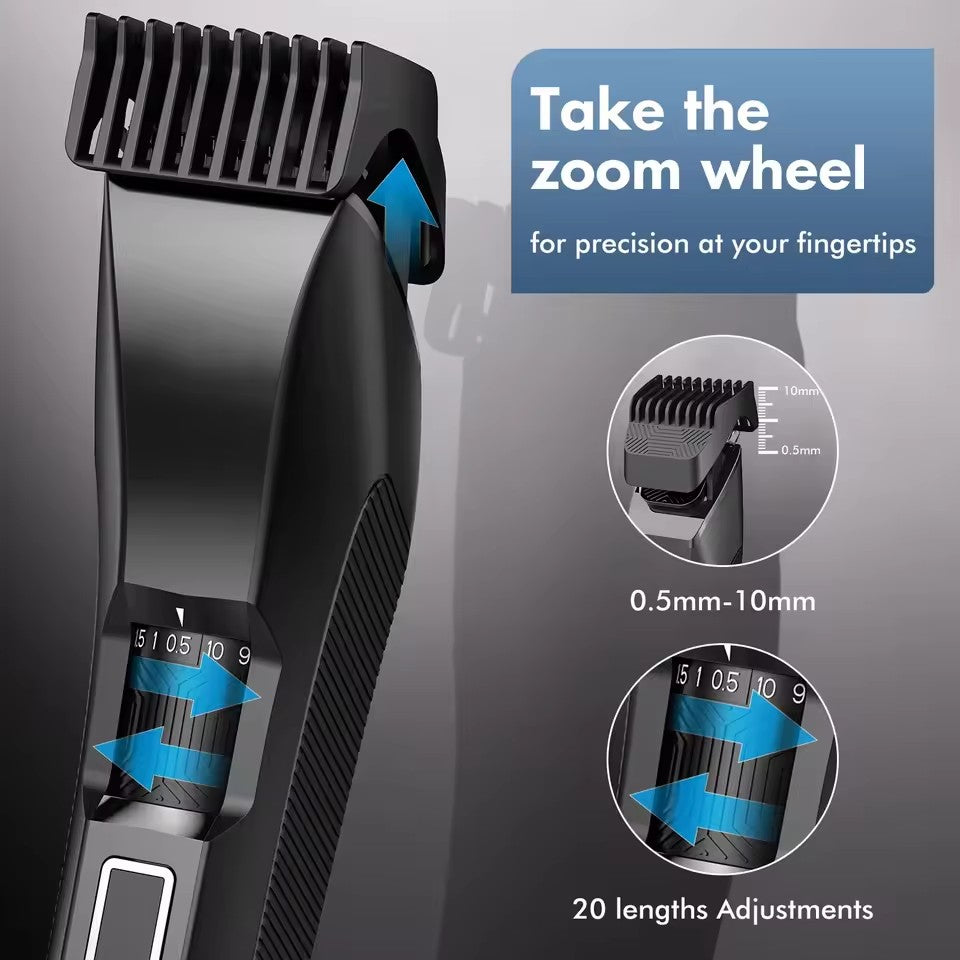 Body Manscape Adjustable Men's Groin Trimmer Face Beard Shaver Armpit Leg Chest Face Hair Clipper Remover Epilator