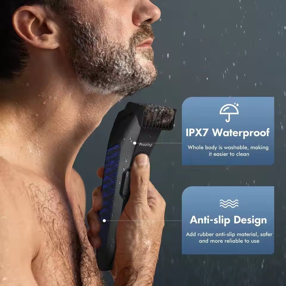 Body Manscape Adjustable Men's Groin Trimmer Face Beard Shaver Armpit Leg Chest Face Hair Clipper Remover Epilator