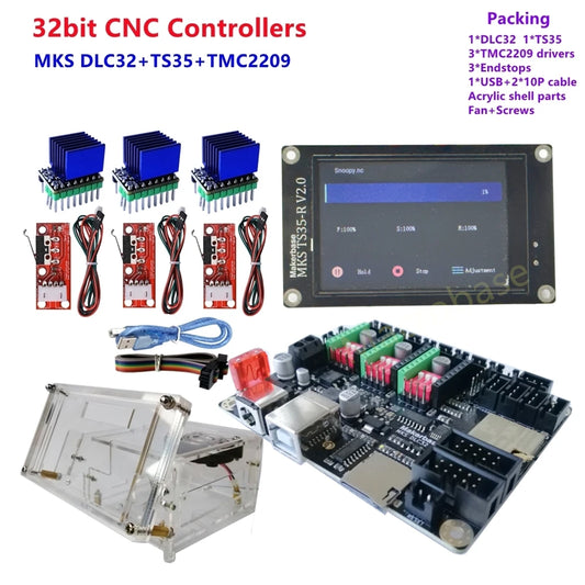 CNC laser machine upgrade set MKS DLC32 TS35 display