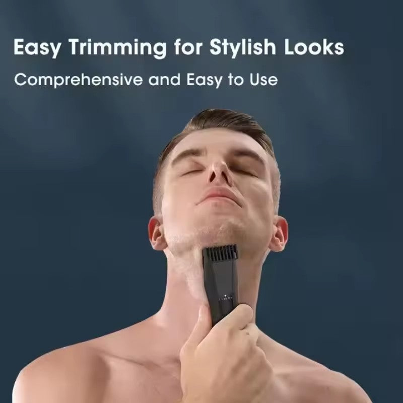 4-in-1 Body Trimmer IPX7 Waterproof Men's Grooming Clipper Beard & Nose & Ear Hair Trimmer Ball Shaver Multifunctional