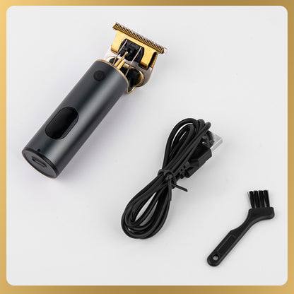 Professional Hair Clipper Small Baldhead Trimmer T9 Finishing Machine for Men Barber Shop Type-C Charged LCD Display