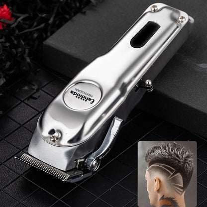 Full Metal Professional Hair Clipper for Men Low Noise Barber shop Haircut Machine Hair Cutter Beard Shaving Trimmer Cutter for Adult