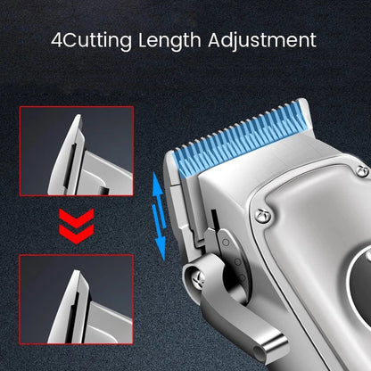 Barber Clipper Professional Electric Hair Trimmer For Men Full Metal Stainless steel Beard Haircut Machine Hair Salon Trimmer