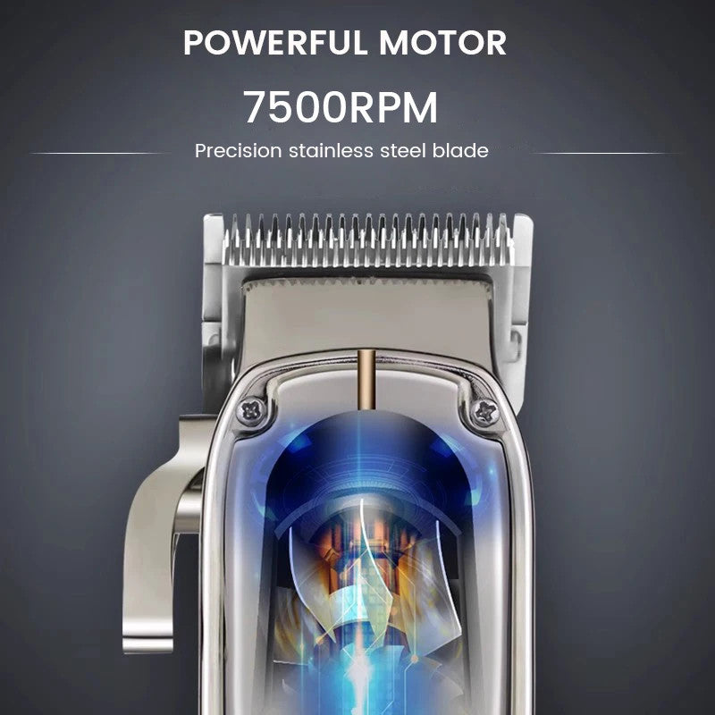 Barber Clipper Professional Electric Hair Trimmer For Men Full Metal Stainless steel Beard Haircut Machine Hair Salon Trimmer