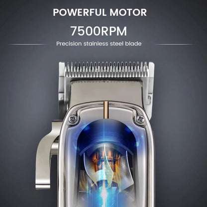 Barber Clipper Professional Electric Hair Trimmer For Men Full Metal Stainless steel Beard Haircut Machine Hair Salon Trimmer