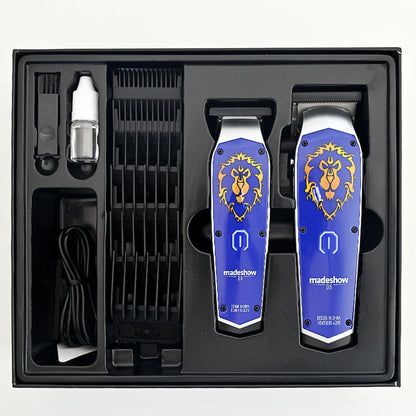 MADESHOW D6 Professional Hair Clippers Set for Barber High Quality Haircut Kit