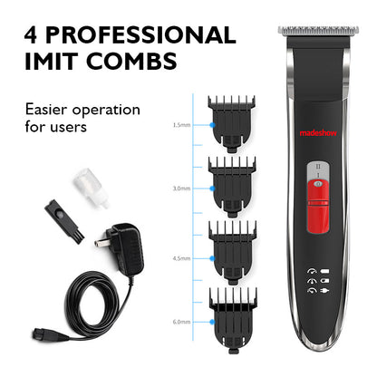 Madeshow M1+ Professional Hair Clippers for Men and Barber Shop Cordless Finishing Hair Trimmer Cutter Machine Beard Shaver Cutting