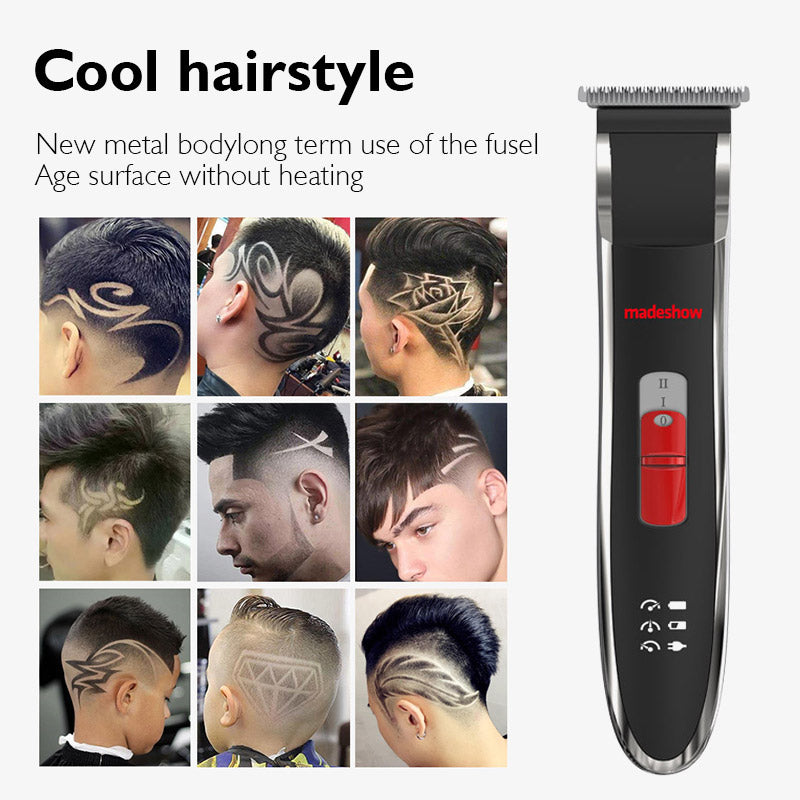 Madeshow M1+ Professional Hair Clippers for Men and Barber Shop Cordless Finishing Hair Trimmer Cutter Machine Beard Shaver Cutting