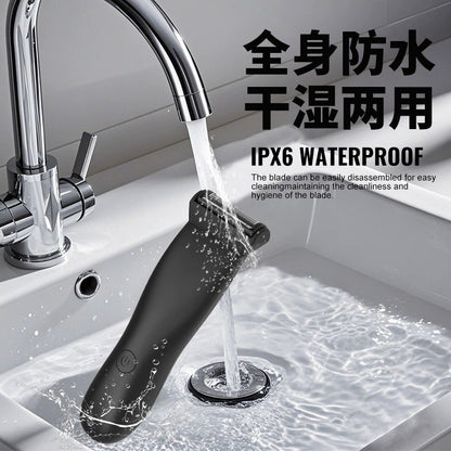 Men's Groin Body & Beard Trimmer Skinsafe Ball Shaver for Sensitive Skin Pubic Clipper Removal Bikini Epilator