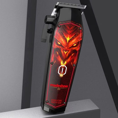 MadeShow D3 D7  Professional Hair Clipper Bald Trimmer Set 0.1mm Haircut Cutter T Blade High Speed High Grade Clipper Machine