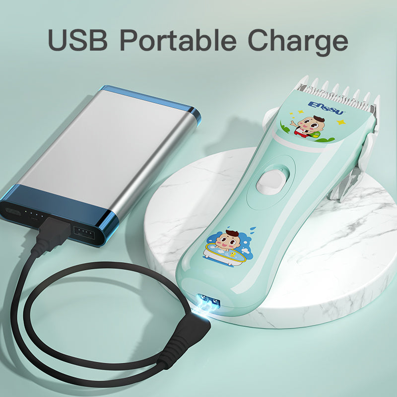 0-12 Years Old Baby Hair Clipper Haircut Machine Child Hair Trimmer Shaver for Kids and Toddler Rechargeable Cordless