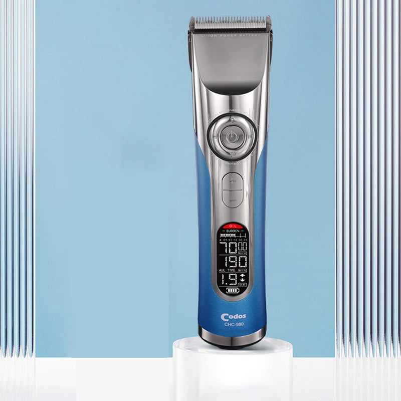 Codos Professional Barber Hair Clipper Electric Men's Trimmer Cutter Machine for Salon with 8 Guide Combs Long Working