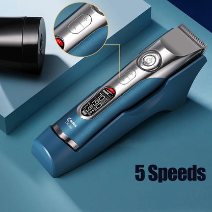 Codos Professional Barber Hair Clipper Electric Men's Trimmer Cutter Machine for Salon with 8 Guide Combs Long Working