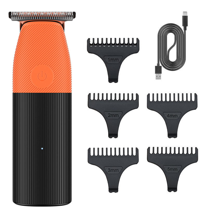 Bald Clipper Haircut Cutter Machine for Men Child T Blade Trimmer Type-c Rechargeable Oil Head Carving Electric