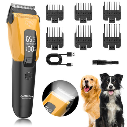 Professional Pet Hair Clipper Dog Trimmers Cat Grooming Shaver Type-C Charged Electric Puppy Cutting Machine for Small Middle or Big animal