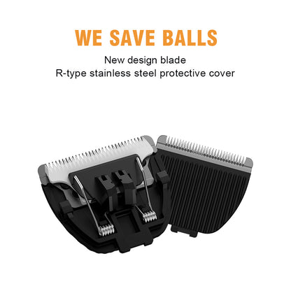 Groin Trimmer for Men Pubic & Body Groomer Electric Bikini Trimmer Hair Manscaper Removal Male Balls Shaver Waterproof