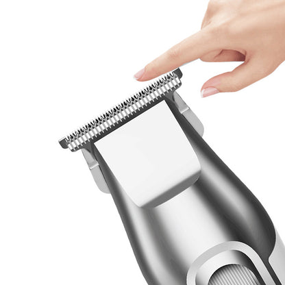 Lanmoda Bald Clipper Men Carving T Blade Hair Trimmer 0.1 mm for Barber Shop Beard Shaver Razor LED Digital Display