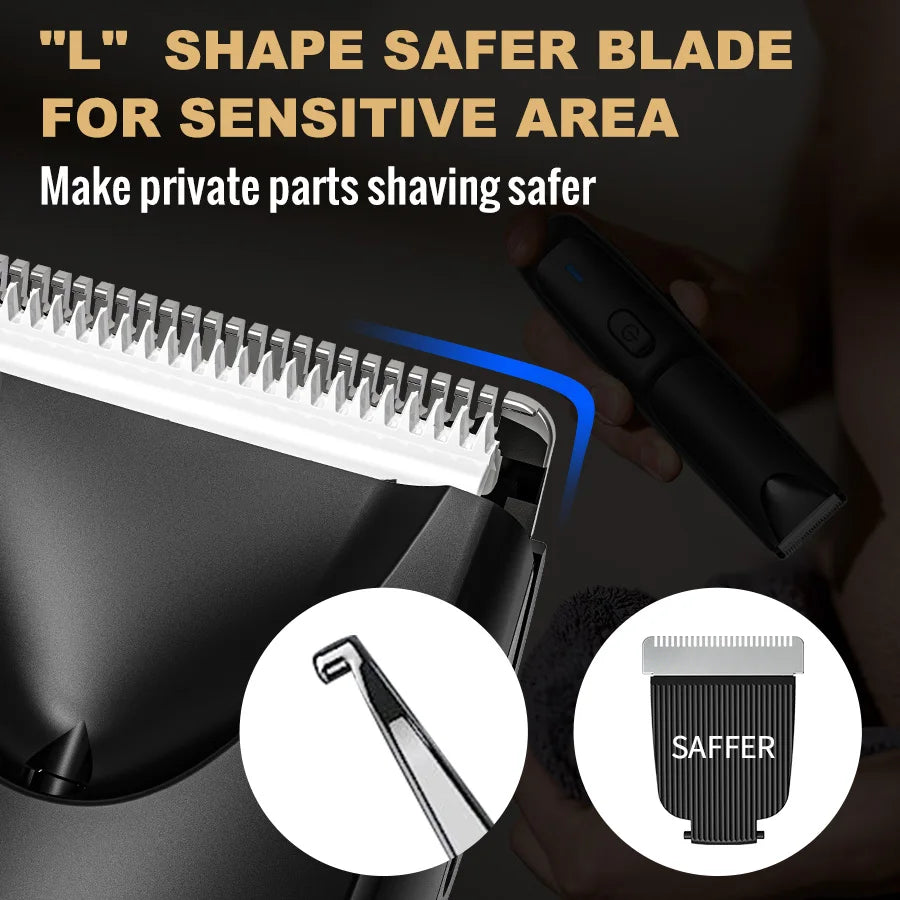 Manscape Groin Hair Trimmer Electric Trimmer for Men Waterproof Ball Trimmer for Pubic Body Chest Grooming Kit