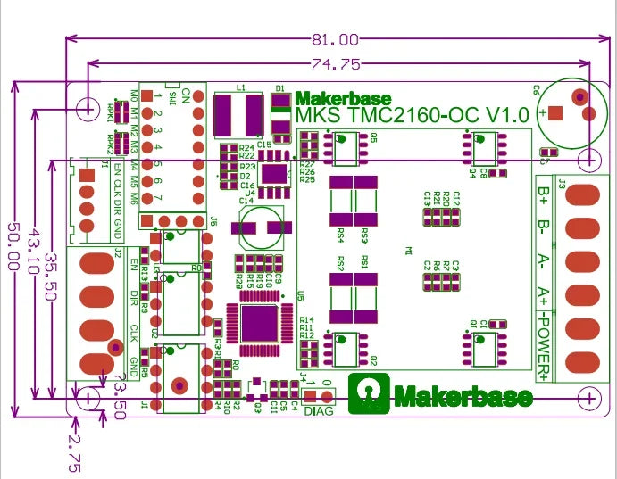 MKS TMC2160_OC stepper motor driver