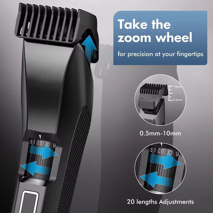Body Manscape Adjustable Men's Groin Trimmer Face Beard Shaver Armpit Leg Chest Face Hair Clipper Remover Epilator