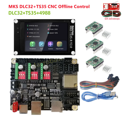 MKS DLC32 v2.1 32 bits GRBL offline controller TS35-R LCD display