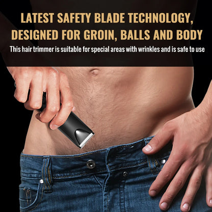 Manscape Groin Hair Trimmer Electric Trimmer for Men Waterproof Ball Trimmer for Pubic Body Chest Grooming Kit