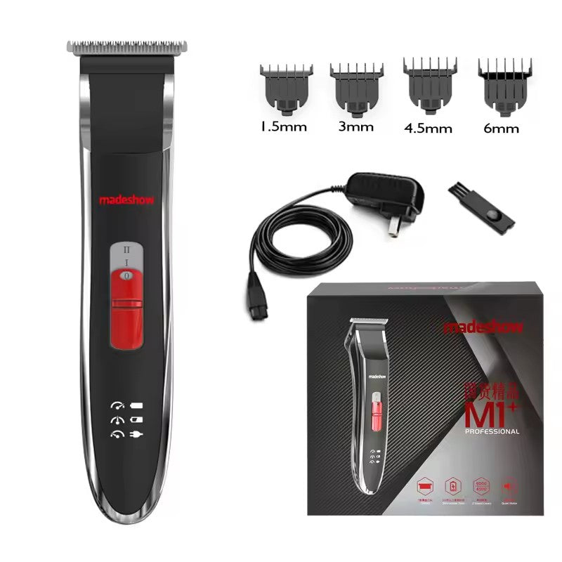 Madeshow M1+ Professional Hair Clippers for Men and Barber Shop Cordless Finishing Hair Trimmer Cutter Machine Beard Shaver Cutting