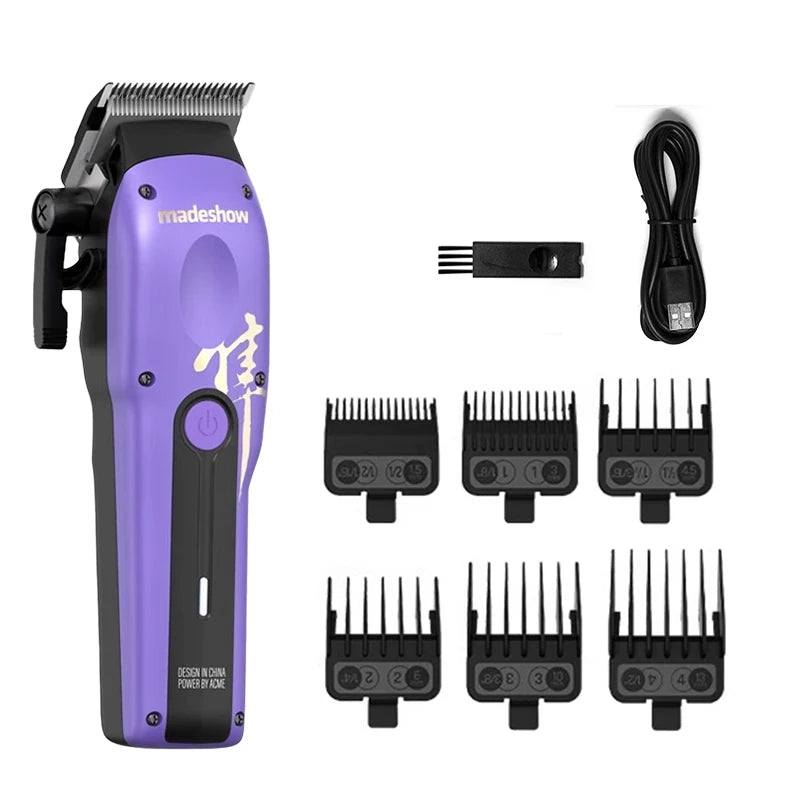 Madeshow M10 Professional Oil Head Bald Hair Clipper Barber Hair Salon Cutter Titanium Plated Ceramic Blade 7000rpm Hair Salon Trimmer