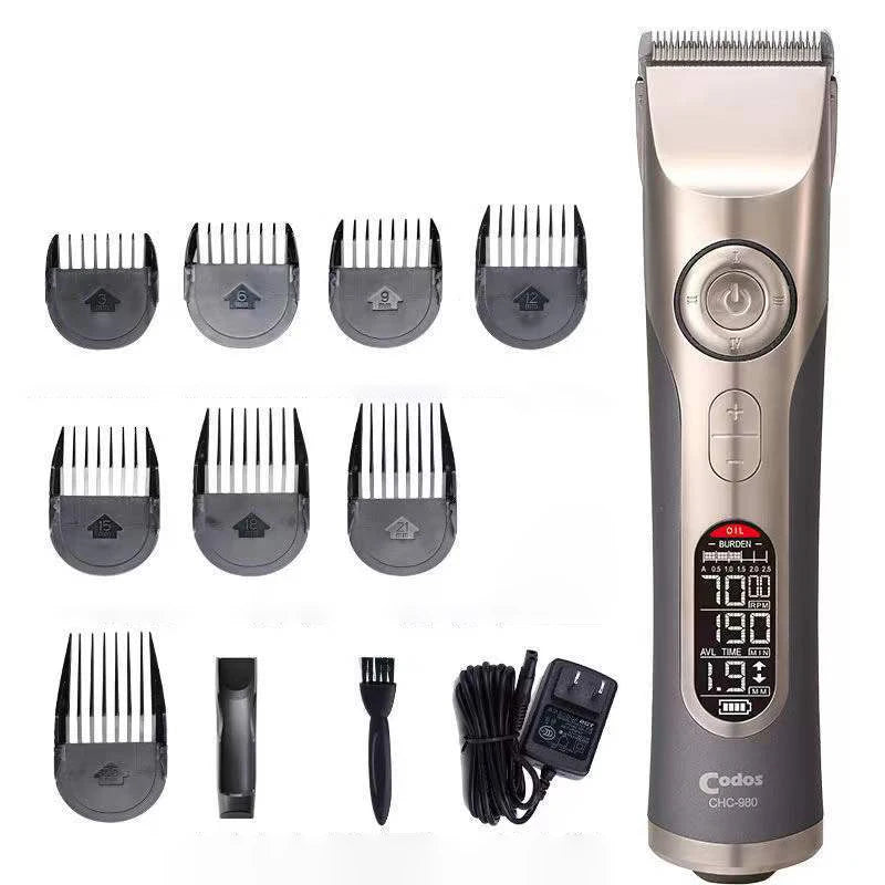 Codos Professional Barber Hair Clipper Electric Men's Trimmer Cutter Machine for Salon with 8 Guide Combs Long Working